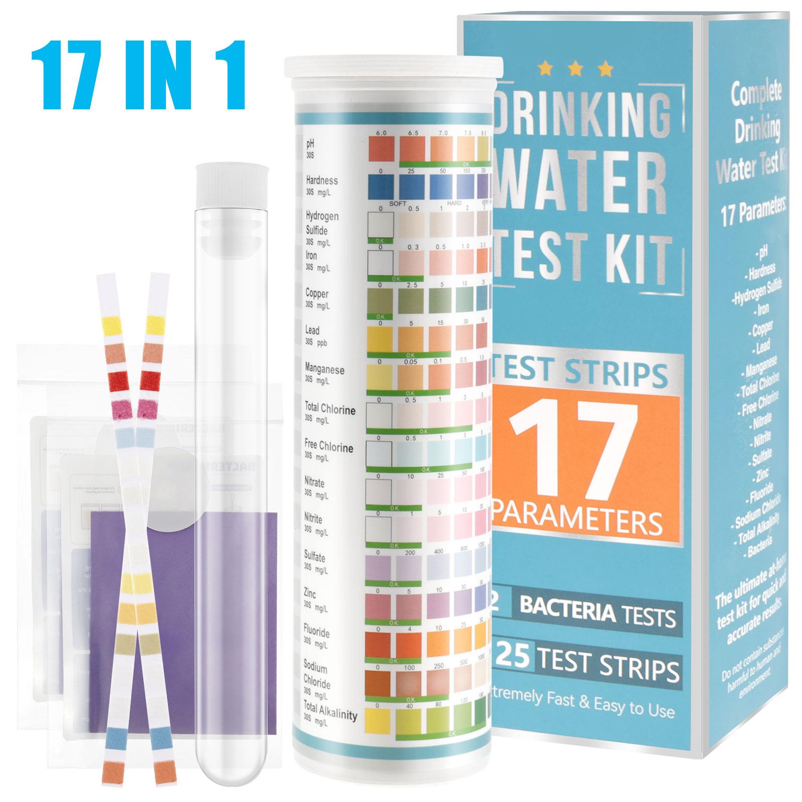 Ph Strip Test - 5-17 in 1 Aquarium Test Strips