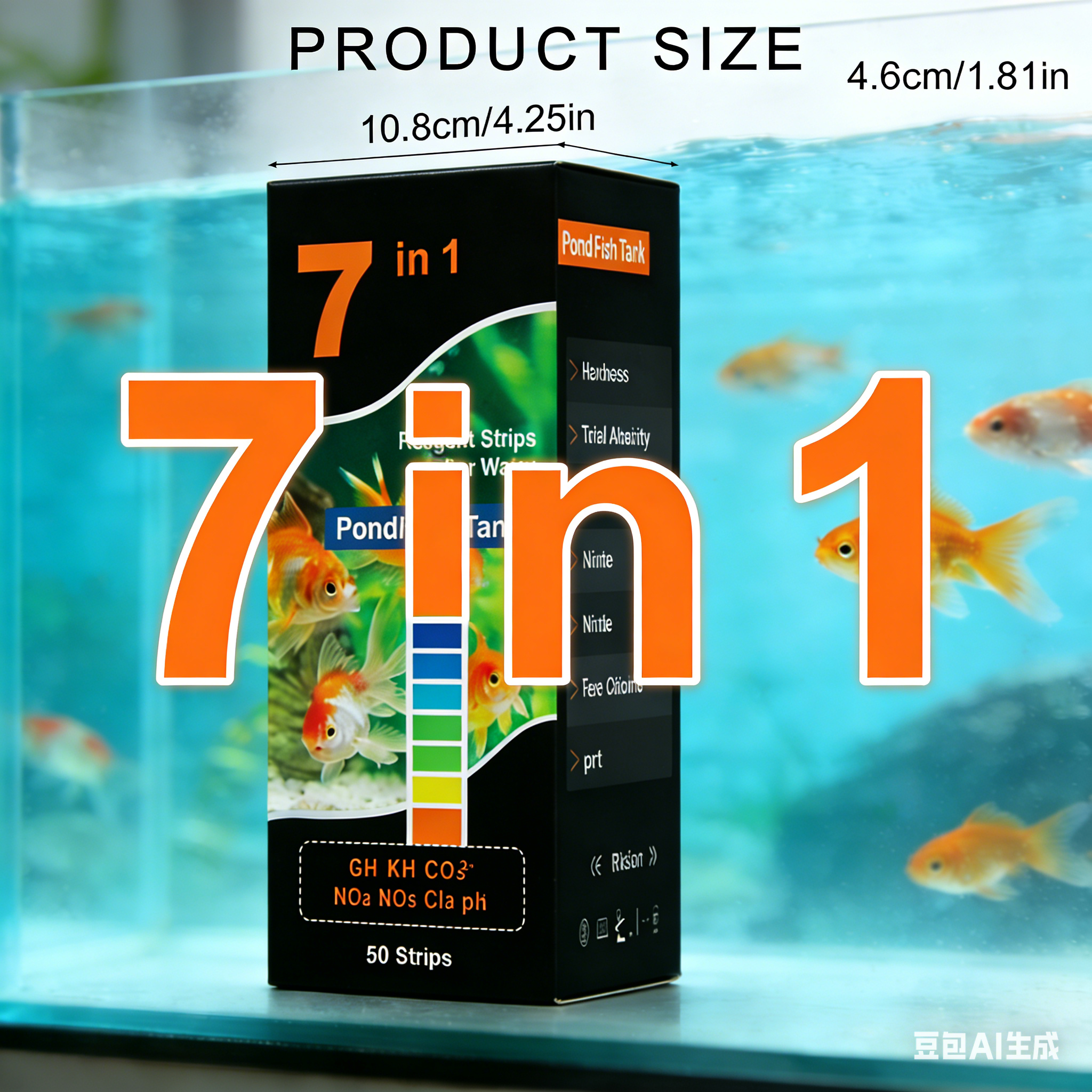 New 7 in 1 Aquarium Swimming P - Ph Strip Test incelemesi ve fiyatı