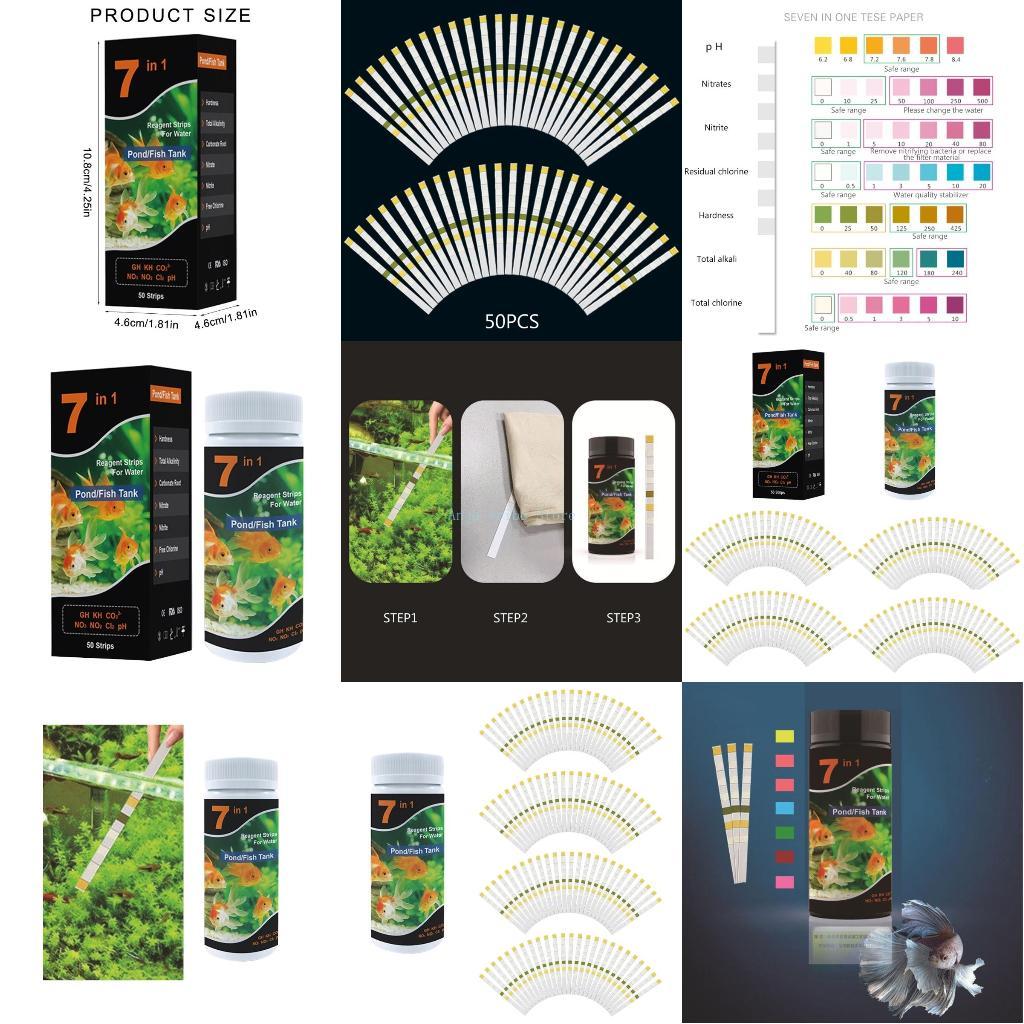 New 7 in 1 Aquarium Swimming P - Ph Strip Test incelemesi ve fiyatı