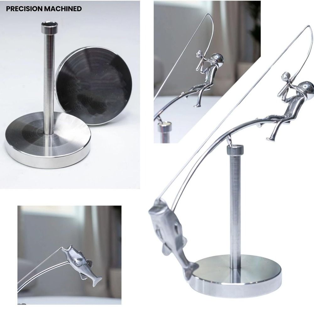Handmade Kinetic Fishing Sculp - Newton Cradle Large incelemesi ve fiyatı