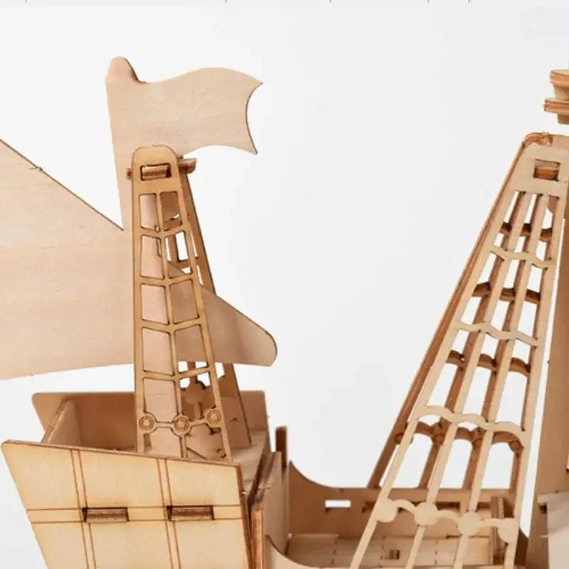 DIY  Sailing Ship Toys 3D Wood - Newton Cradle Large incelemesi ve fiyatı