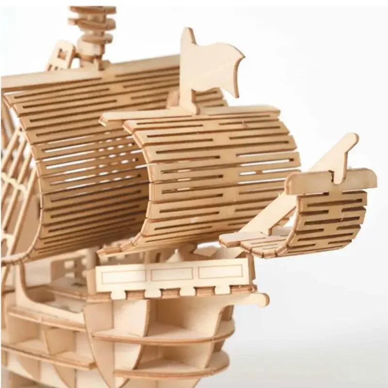 DIY  Sailing Ship Toys 3D Wood - Newton Cradle Large incelemesi ve fiyatı