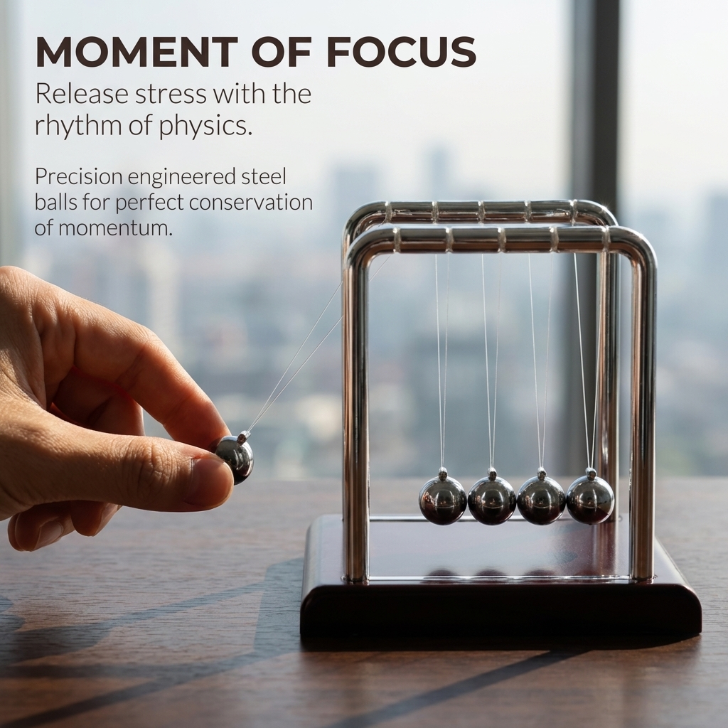 Newton Cradle Balance Pendulum - Newton Cradle Large incelemesi ve fiyatı